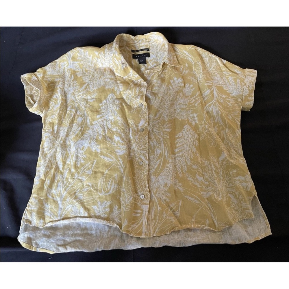 Tahari Linen 100 percent Blouse s